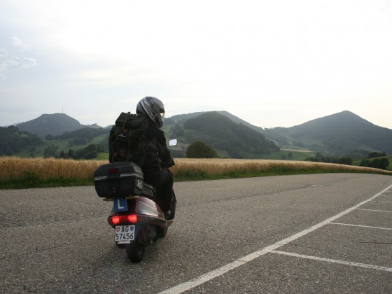 Mit Lernfahrausweis und '93er Honda CH 125 Spacy in der Schweiz unterwegs (Juli '09)