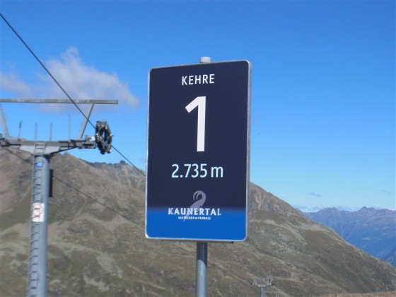 Oberste Kehre zum Kaunertaler Gletscher